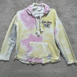 Outer Banks Hoodie Women's S Multicolor Graphic  Tie Dye PulloverSouthern Spirit